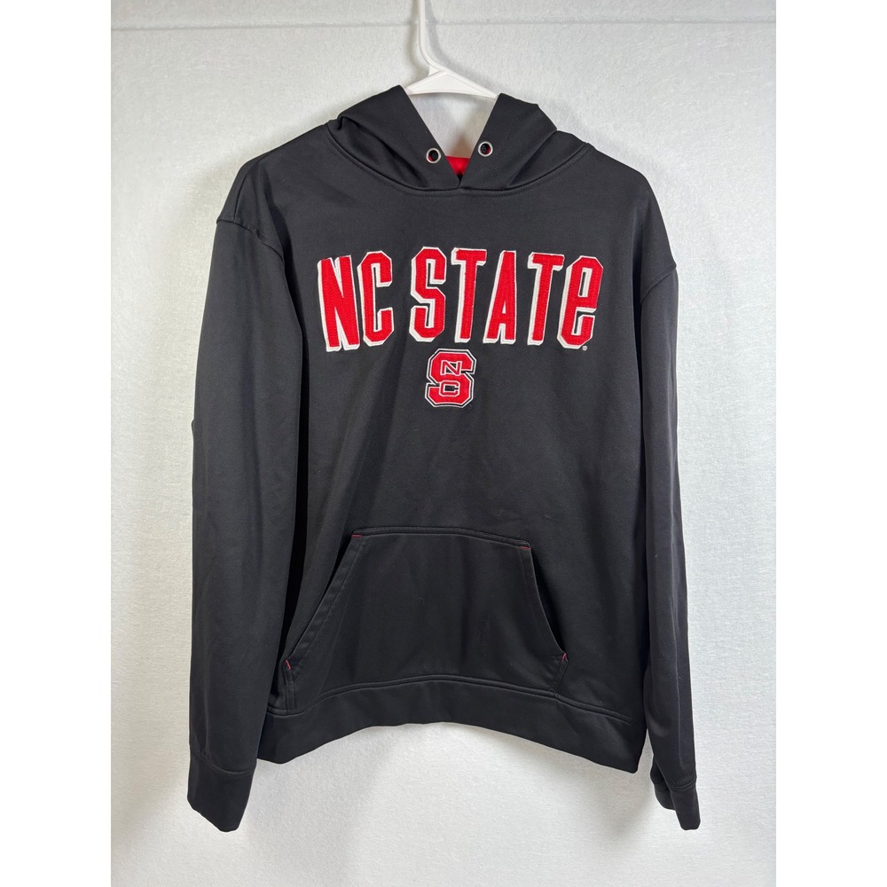 Top of the World NC State Hoodie Mens L Black Polyester Pullover Wolfpack NCAA